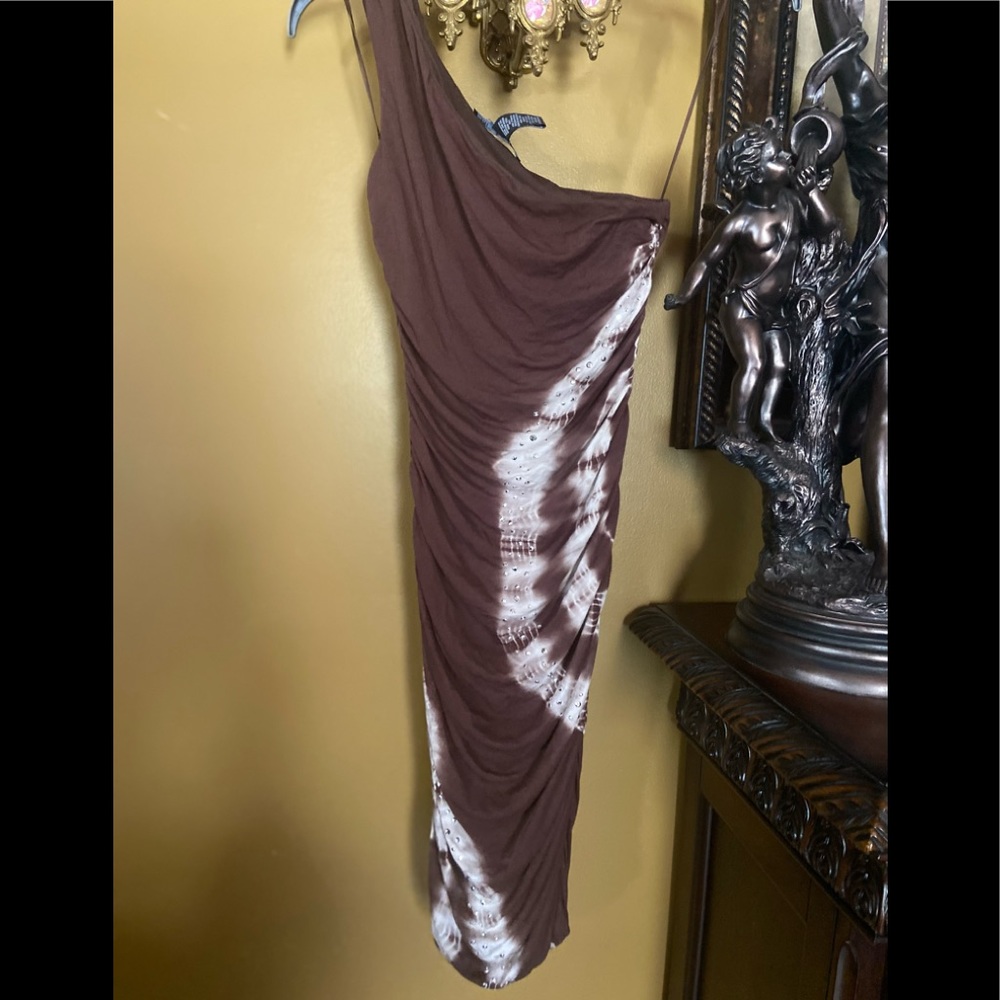 Inc International Concept Rushed One Shoulder Dress